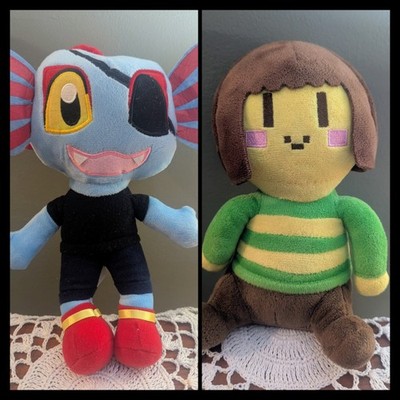 Undertale Chara + Undyne Plushes Figure Toy Stuffed Toys Doll Toys for Kids 10''