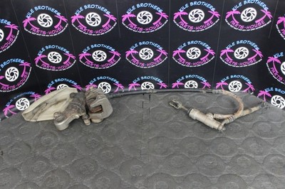 1991 Suzuki RM250 OEM REAR BACK BRAKE CALIPER LINE PADS ROTOR GUARD MOUNT ASSY