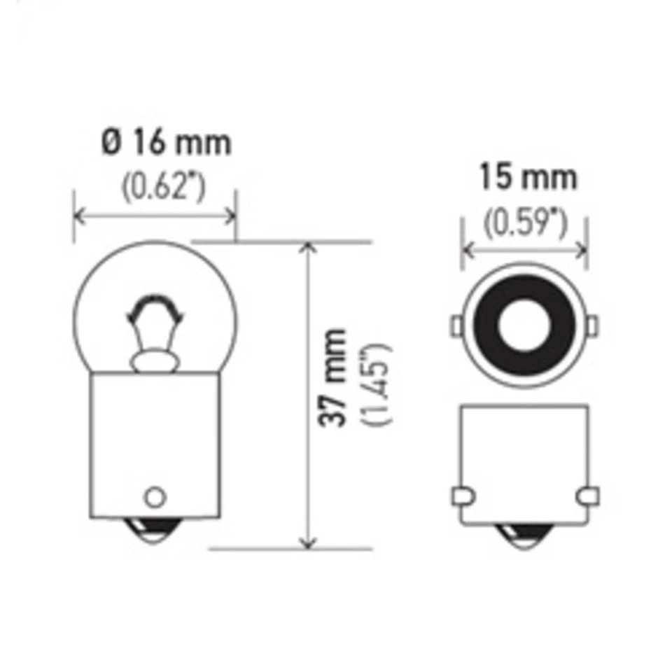 Bombilla Hella 67 TB para camioneta Chevy VW Suburban SaVana 280 X19 Ram Truck Fury Foto 4 de 4