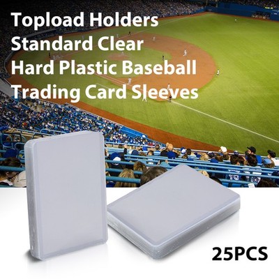 25 Platinum Protectors Clear Trading Card Sleeves Plastic Toploader Card Holders
