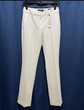 NWT Express Columnist Dress Pants, a popular tailored style In A Crisp White 0