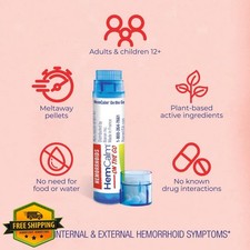 Boiron HemCalm 2ct Travel Hemorrhoid Pain Itching Relief