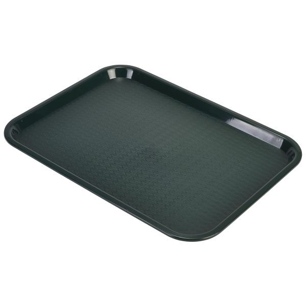 Tray Green Plastic-Polypropylene Bars Fast Food Serving Tray Medium