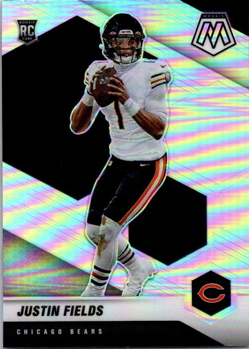 2021 Panini Mosaic - Rookies Justin Fields #304 Silver Prizm (RC)