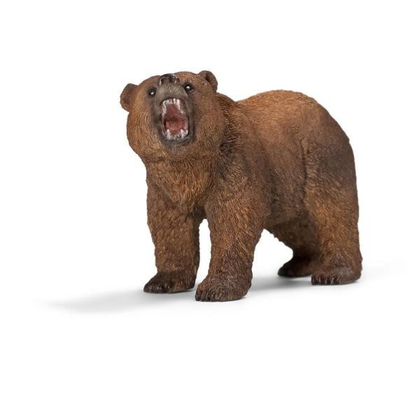 Schleich Multicolore Maschio Di Orso Grizzly - Immagine 3