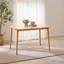 **Seconds** Lynton Rectangular Oak Effect Wood 4 Seater Dining Table