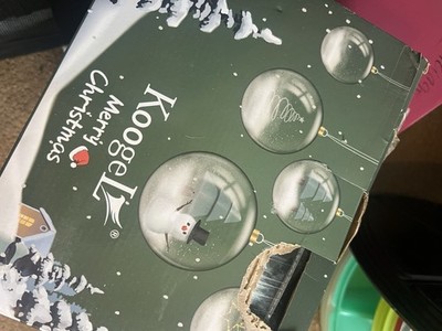 Koogel 20PCS Large Clear Fillable Shatterproof Bauble 4in Christmas