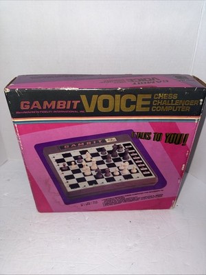 Vintage Fidelity International Gambit Voice Chess Challenger Computer SealedGame