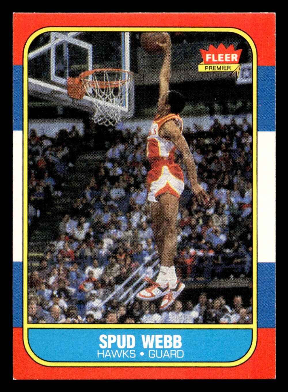 1986-87 Fleer #120 Spud Webb Ex-Mint RC Rookie Hawks Basketball ID: 509115
