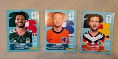 Panini WM 2026 Sticker - R.Jimenez, X.Simons, L.Goretzka