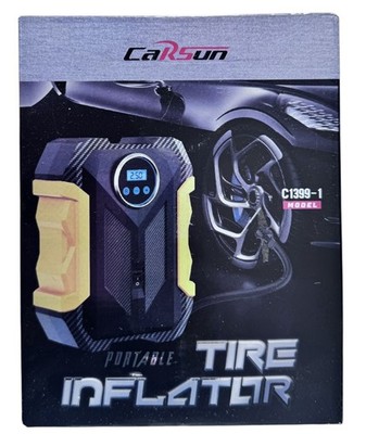 Carsun Digital Air Compressor Car Auto Pump Portable Tire Inflator LED Light