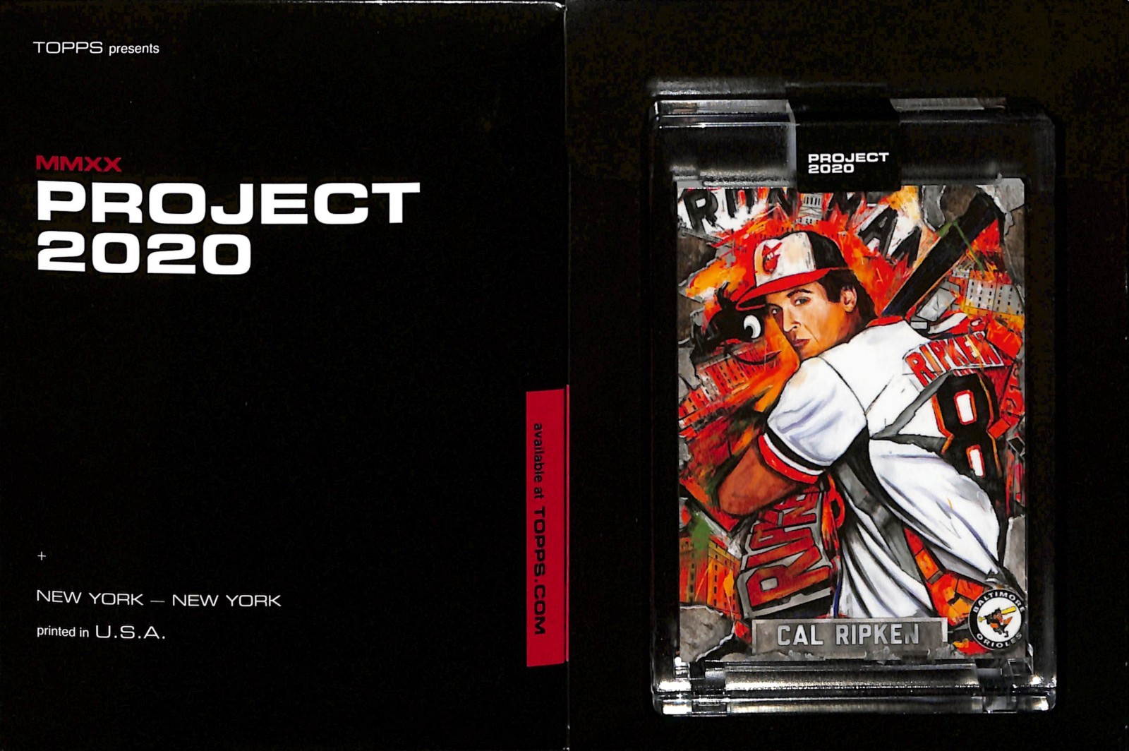 2020 TOPPS PROJECT 2020 #205 CAL RIPKEN JR. - BALTIMORE ORIOLES - ANDREW THIELE