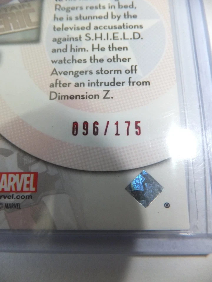 UPPER DECK - CAPTAIN AMERICA - 2016 MARVEL 75th ANNIVERSARY RED FOIL /175 #DEC-2 - Bild 3 von 3