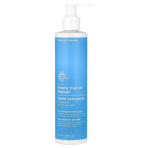 A-D-E Creamy Fruit Oil Cleanser, Dry & Sensitive Skin Types, 8 fl oz (237 ml)