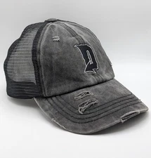 Dayton Dragons Women's C.C. Gray Black Faded Strap Back Hat MiLB Baseball 