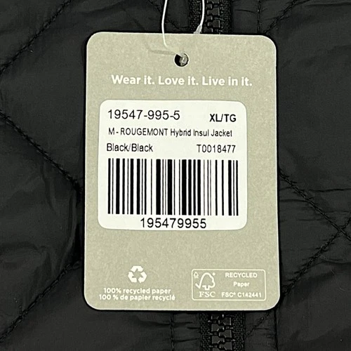 TRIMARK MENS XL Rougemont Hybrid Insulated Jacket Water Resistant w PUREVAX LOGO image 18