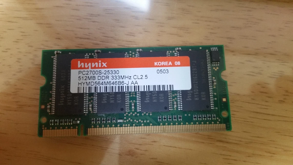 PC-2700 (DDR-333) Bus Speed DDR1 SDRAM Computer 256 MB Capacity