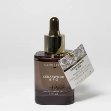 Sand & Fog CEDARWOOD & FIG Eau De Parfum 1.7 oz Perfume Oil, Dropper Bottle