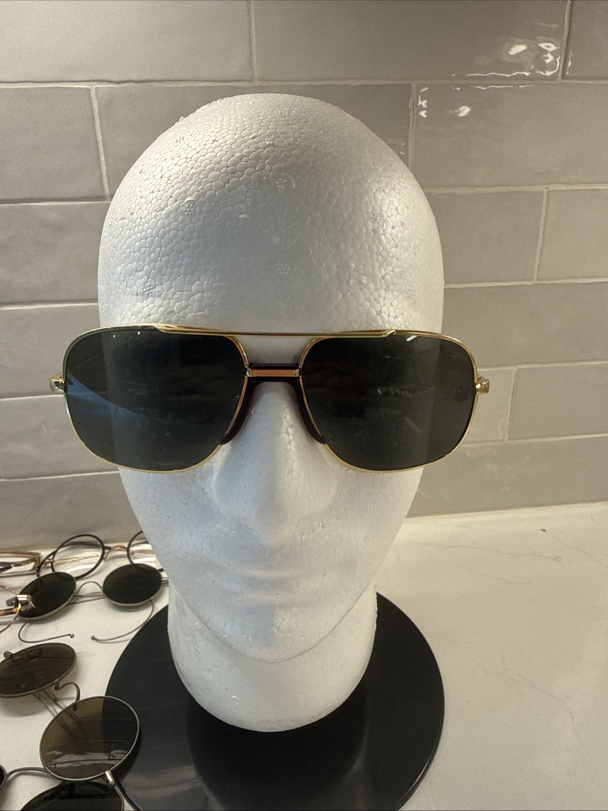 VTG Spectacular Products Rectangular Aviator Sung… - image 1