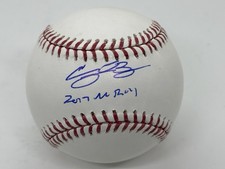 Cody Bellinger Autographed ROMLB Rawlings Baseball New York Yankees 2017 AL ROY