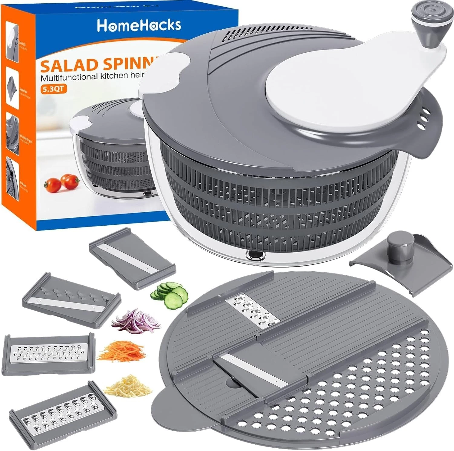 Salad Spinner Large Lettuce Spinner Large Fruit Cleaner W/ Double Drainage Holes
Opens in a new wind
