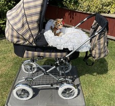 Silver Cross Vintage Country Classic Pram Pushchair Combi In Vibrant Earth Tones