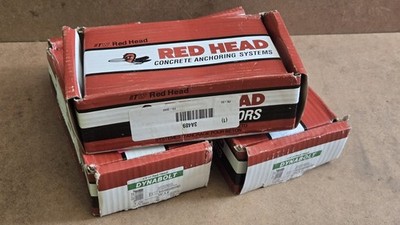 (3 boxes) RED HEAD FS-3840 Stainless Steel Dynabolt Sleeve Anchor 4'' x 3/8''
