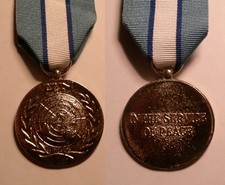 UN Service Medal - UNFICYP Plated.