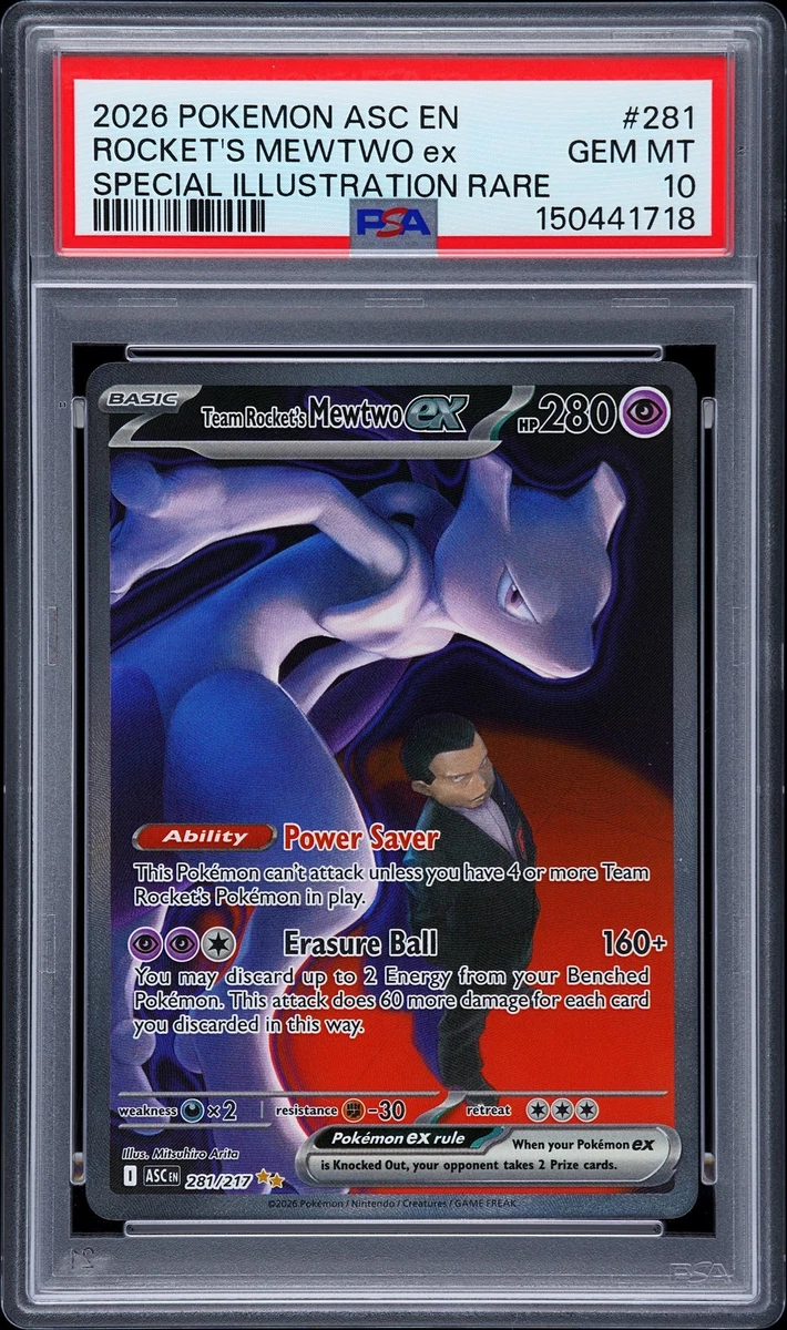 Mewtwo Pokémon TCG Professional Sports Authenticator (PSA