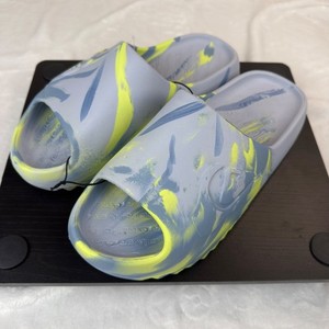 Quiksilver Men’s Teal and White Marbled Slide Sandals, Size 10 Quiksilver Foundation Men main image 3