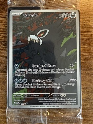 Zarude ETB Promo 088 Pokemon Pitch Black Pre Release-SEALED with Deck Dividers