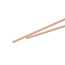 2Pcs 2mm Dia 300mm Length Solid Copper Round Rod Lathe Bar Stock for DIY Craft