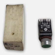 NEW ALLEN BRADLEY 800MR-A1B /C SMALL ROUND PUSH BUTTON UNIT GREEN 800M-XA