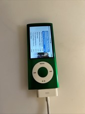 iPod nano 5th Generation A1320 Green With Rubber Case zabs