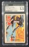 BATMAN TOPPS 1966 #7A - THE BAT-LINE LIFE-LINE - RED BAT LO