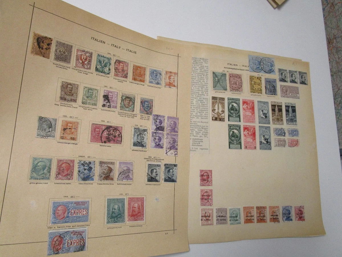 Nachlass-Position ITALIEN ab 1863 inkl. Extras auf Seiten