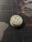 [Lot 0f 5] Junk Silver 90% Walking Liberty 1/2 Dollars Constitutional 1916-1947
