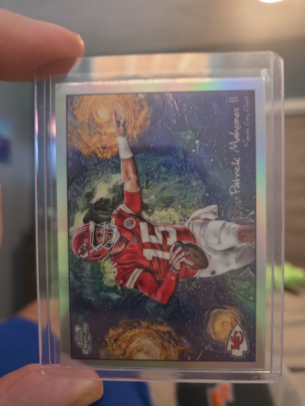 2025 Topps Cosmic Chrome Patrick Mahomes II Stars In The Night STN-14 Chiefs