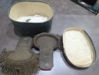 Antique French Military Officer Epaulettes With Original Box SEE STORE WW1-WW2