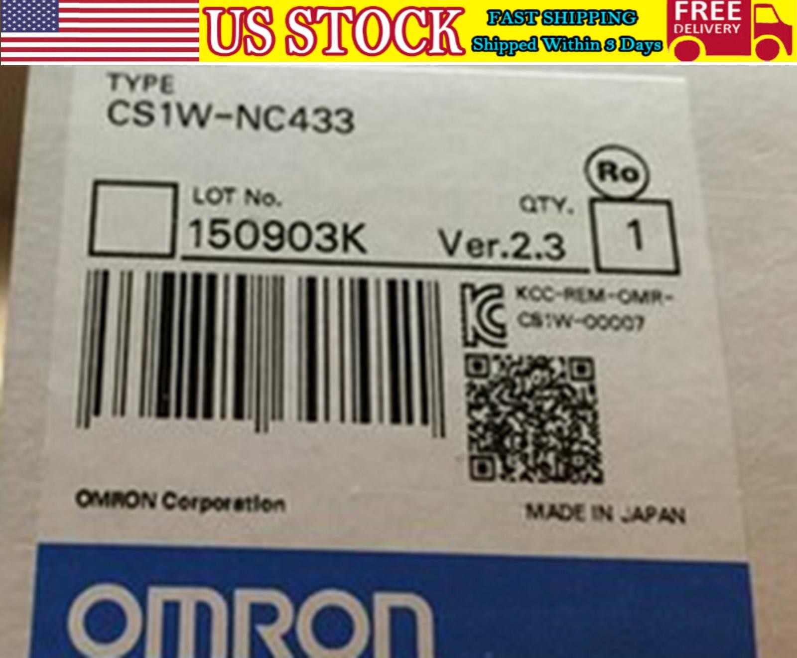 NEW Omron CS1W-NC433 Controllers CS1W Pulse LD Module 4 Axis  US Free TAX