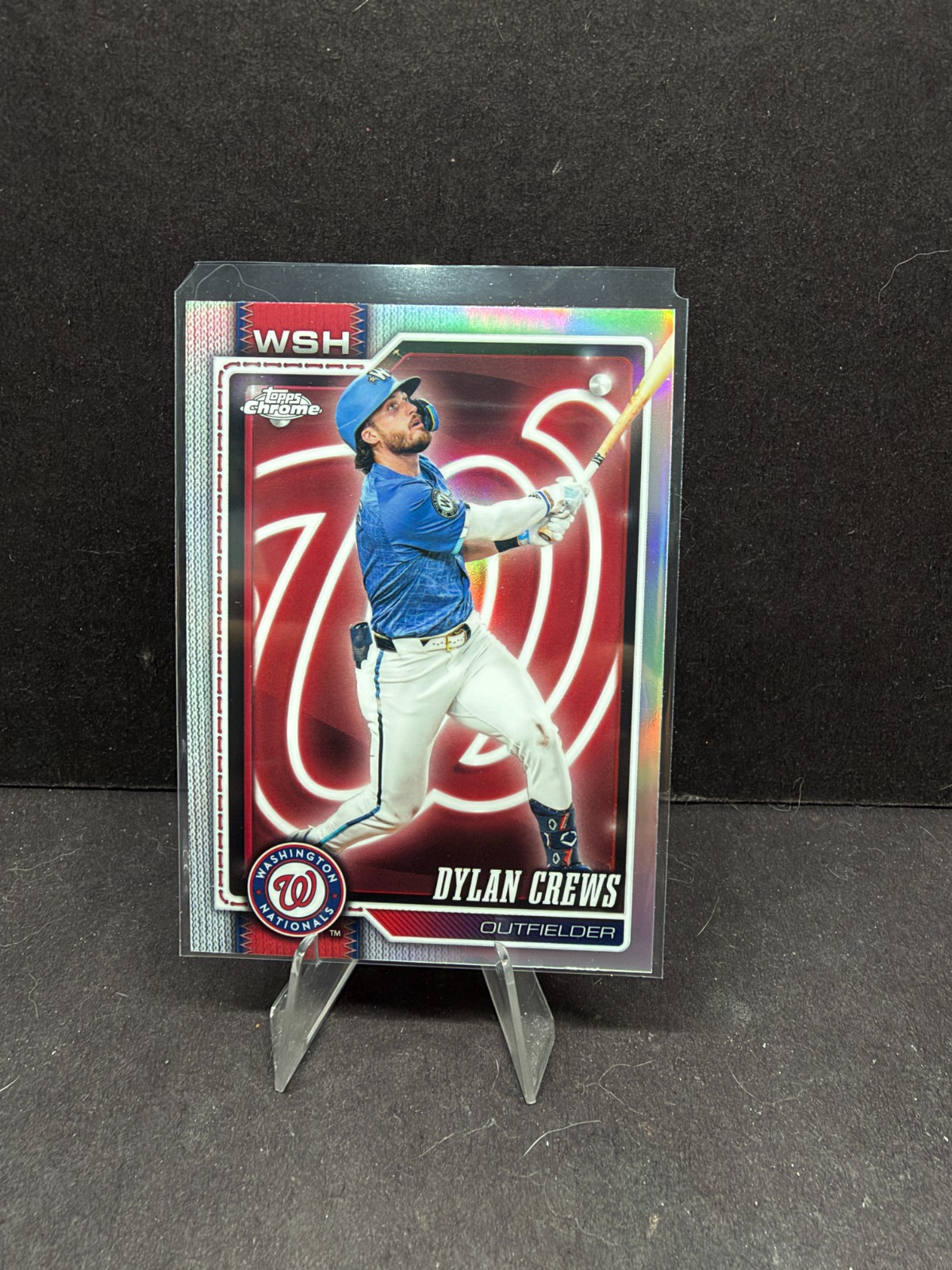Topps 2026 Topps Chrome Dylan Crews *SP* Washington Nationals Lightboard
