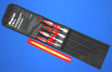 Snap-on Tools New 340 4 Pc Instinct Red Soft Grip Handle Half Round File Set