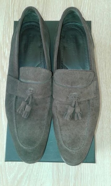 Men PAL ZILERI Loafers Brown Suede 44