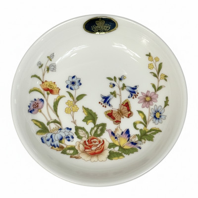 Aynsley Trinket Dish Small Bowl Cottage Garden Fine Bone China Made In England
