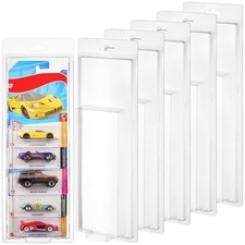 6 Pack 5 Separate Car Protector Case for Hot Wheels Mainline,Protector Clear