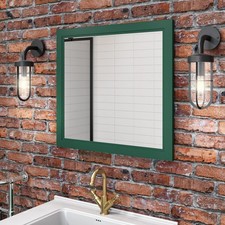 Rectangular Green Bathroom Mirror 750 x 700mm - Camden BeBa_25813
