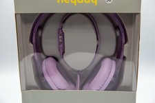 Heyday Wired Headphones 3.5 Aux Cable Neon Violet Microphone