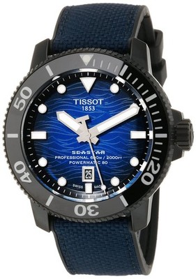 Unbenutzte TISSOT Seastar 2000 T120.607.37.041.00 Silber Herrenuhr in Box