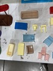 Vintage Marx Tin 1950s 2 Story Dollhouse Disney Room 25" Accessories Furniture ￼ — photo 9