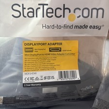New StarTech Male Mini DisplayPort To Female HDMI Port Adapter MDP2HDMI